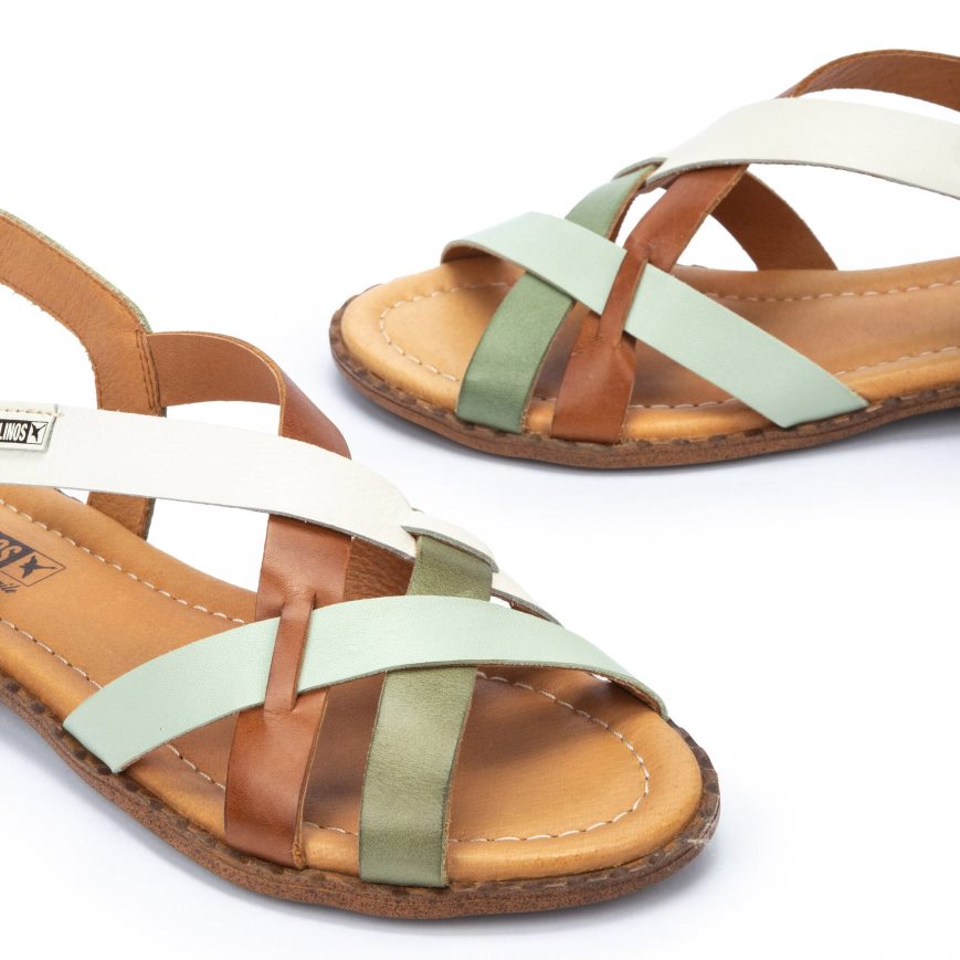 Women's Pikolinos ALGAR Flat Sandals Multicolor | NZ U5A87Q2